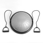 3컬러 돌기형 반짐볼 손잡이 밸런스볼 찜볼 균형잡는 임산부 운동 기구 보수볼 하프 짐볼 : 큐딧