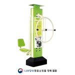 다리밀기+큰활차 AS17 야외 운동 체육시설 공원운동기구 시공 : 헬스코어