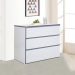 그레이화이트 심플 폭넓은 3단 수납장(80cm) 거실 긴 : 자르파라