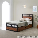 인더스트리얼 철제 수납 슈퍼싱글 침대프레임 (4색) : 자르파라