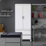 초등 남자아이방 그레이 2단서랍 행거옷장(83cm) 예쁜 : 자르파라