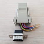 RJ45 Female to DB9 Male RS232 COM 포트 모듈러 익스텐더, PC diy용 : 홈인더플렉스