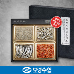 보령수협 멸치선물세트 특선2호 -대멸120g,소멸130g,세멸150g,홍새우90g : 보령수협 로컬푸드 바다듬