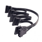 4 핀 수-SATA 15 암 전원 공급 장치 케이블, 1-5 코드 하드 드라이브 IDE Molex-5 포트 SATA 케이블 30 인치 : 홈인더플렉스
