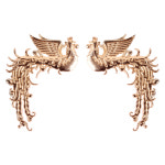 고급 금장 봉황 뱃지 대 - 군인 군용 전역모 배지 : 군화와고무신