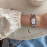 [중고] 정품 셀린느 스퀘어 실버 스틸시계 (Celine leather watch, 셀린느 시계) : 러브애플애플