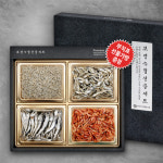 보령수협 멸치선물세트 특선2호 -대멸120g,소멸130g,세멸150g,홍새우90g : 보령수협 로컬푸드 바다듬