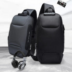 G7551 OZUKO 데일리 슬링백 힙색 여행 보조 수납 가방 : 조이티