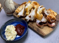 한베골참숯마을 | [섬마을어부] 참숯에 구운 갑오징어 고흥 수제 숯불생선구이 구운 맥주안주 캠핑 맛집 : 고흥숯불생선구이섬마을어부