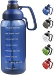 2 Liter Large Mouth BPA free Water Bottle blue : 미국직구스토어