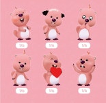 잔망루피 피규어 낱개 : 문구배테랑