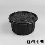 AJ 탕용기 220파이 대 2.7L 백색,검정 일회용 냉면용기 200개 : 태산팩