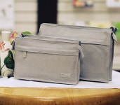 (연꽃세상) 회색 지퍼 손가방 (대,소 택1) - 스님가방/불자가방 : 붓다북