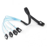 G0101 미니 SAS 36P SFF 8087-SATA 7P 하드 드라이브 전송 케이블, 데이터 속도 12 gbps에 도달 가능 : 홈인더플렉스
