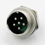 써큘러 커넥터 N-20-6R 항공잭 항공단자 20mm 6P 국산 : 다산종합전자