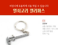 미니사이즈 포켓 캘리퍼스 미니 노기스 측경 휴대용 캘리퍼스 측정 열쇠 고리 눈금자 : 떼떼샵