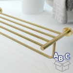 욕실 골드 선반 화장실 스텐 화장실2단 레스 : 에이비씨마트