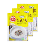 오뚜기 옛날 쇠고기죽 85g 3개 죽 간식 간편식 : 더진스토어