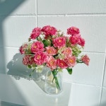 미니 히비스커스 장미 조화 피오니 실크플라워 성묘조화 납골당 장식 산소꽃 꽃다발 : 볼수록예쁜집