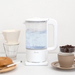 투명전기포트 커피포트기 유리 전기 무선 차주전자 : 머글스픽