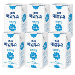 매일유업 멸균우유1L 오리지널 3.4 1000ml x 6팩 음료 어린이 간식 : 쏭스타123