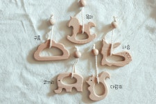 [다소니작업실] 헤어핀홀더 아기 머리띠 머리핀 정리대 우드 밤비 삔 정리 아기방인테리어 : 다소니작업실