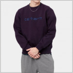 칼하트wip 칼하트 로고 스웻 셔츠_다크 아이리스/콜드 비올라 Carhartt WIP Carhartt Sweatshirt_DARK IRIS/COLD VIOLA : 유일 상사