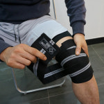 STRONGBRO 헬스 무릎 보호대 니슬리브 니랩 스쿼트 크로스핏 웨이트 역도 리프팅 : 강한형제