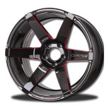 18인치 COSMIS RACING 코스믹 정품 S1 블랙레드밀링스포크카본림 대만산 6P가능 PCD139.7 6홀 (그랜드스타렉스렉카휠) : 카라몰휠
