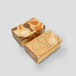 K-2(S) 치킨박스(소) 200개 치킨 닭강정 튀김 배달포장 크라프트 종이박스 주문제작 : 이오포장