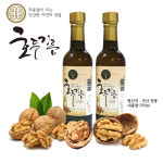 호두기름 3회 법제 팔도팜 국산 3대 호두 농장, 375ml 호두오일 X 2병/ 추가 구매 특별 행사 : 농업회사법인 팔도팜주식회사