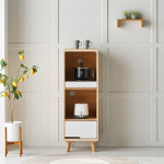 에어프라이어 전자레인지 선반 밥솥장 전자렌지 밥통 거치대 수납장 렌지장 받침대 전기밥솥 우드 소형 다이 낮은 렌즈대 좁은 주방 원룸 슬림... 