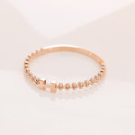 14K 18K 헤이즐 반지 h 레이어드 데일리 엠보 링 +로즈패키지 : 준주얼리