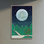 [그림닷컴] 구름이 그린 달빛, 김은주 작가 한국민화 그림액자 : 그림닷컴