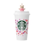 일본 스타벅스 2022 발렌타인데이 베어리스타 홀 캡 컬러체인징 리유저블컵 473ml 세트 : 루쿠아몰