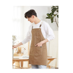 제페토 캔버스 앞치마 라이트브라운 X형 홀서빙 바리스타 디저트카페 A-1001-5 : 올가운