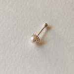 (실버925) 귓바퀴 이너컨츠 아웃컨츠 원형 도트 라운드 진주 피어싱 : 어반링