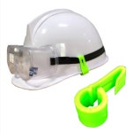 안전모 고정클립 10봉 30개입 고글밴드 헤드랜턴 공장 공사장 건설현장 산업현장 백색 노랑 형광 : 광명세이프티