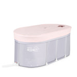 미오바스 가정용사우나 미니 원룸 간이 1인 반신욕기 성인접이식욕조 반신욕조 블루S사이즈 : 우월드몰