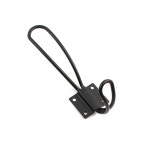 2단 철옷걸이 블랙 벽면 후크고리 (H-044) : 인테리홈