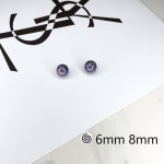 [3단] 비스토 진쥐색 맞구멍 진주 구슬 비즈 목걸이 팔찌 귀걸이 부자재 6mm 8mm : 새한진주