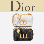 프랑스직구) 디올 Dior MICRO SAC DIOR CARO 마이크로 삭 디올 카로백 블랙 화이트  S2022UWHC_M030 : 스타일유로