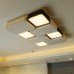 파네토 8등 LED 3단 색변환 거실등 150W 특허제품 국산 : 명진조명