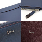 Dior(크리스챤디올) 네이비 그레인드 레더 아이패드 에어 플랫 파우치 클러치 : 은평중고명품