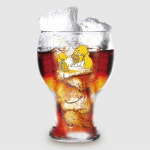 심슨 벌룬 비어글래스 2P 세트 아메리카노 아이스커피잔 맥주전용잔 소맥 홈카페 굿즈 선물 : 홈앤키즈