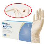 메디컴 울트라 천연 라텍스 고무 장갑 100매 무분말 병원 진료용 위생 식품 의료 이미용 : 산업정품몰