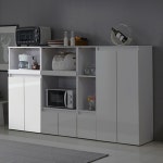 미니멀 높은 부엌 밥솥 수납장 600 (2색) 전자레인지 다용도 받침대 정수기 : 자르파라