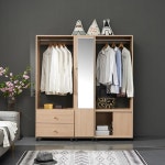 원룸자취방침실 이동형 거울행거옷장 세트(150cm 3색) 예쁜 아파트 가구 큰 : 자르파라