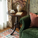 원목사이드테이블 연미네 미국식 코너와 원목 라운드 테라스 스몰 테이블, 심플 라이트 : 만족을묻다