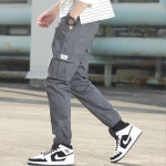 남자 빅사이즈 카고 조거 팬츠 슬림핏 면바지 작업복 : 몽이네 구멍가게